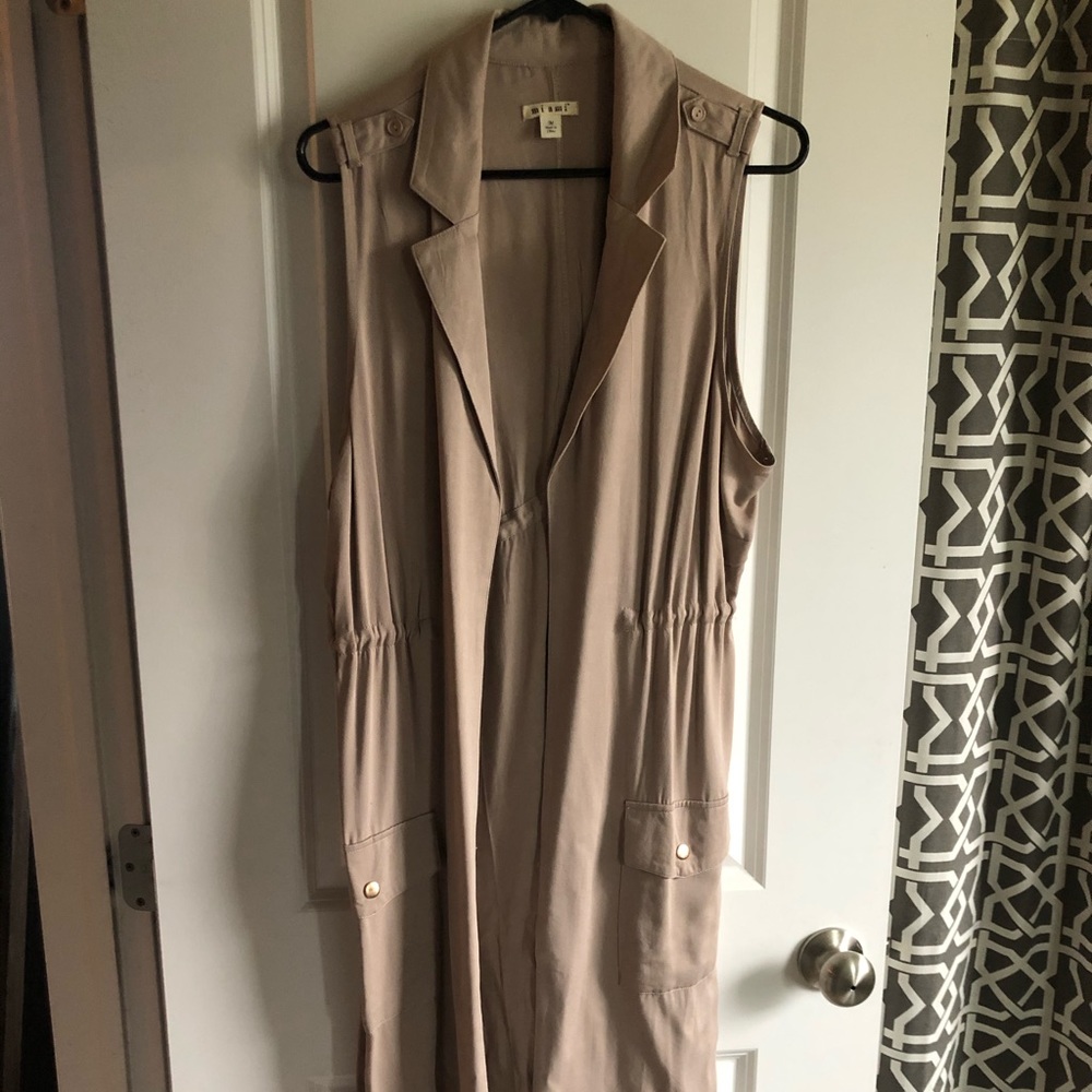 Long light tan vest